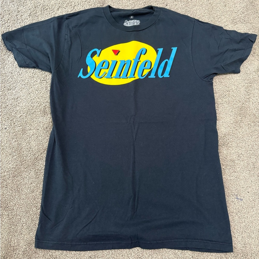 Seinfeld Navy Logo Graphic T-Shirt Men’s Size M Tried On Classic